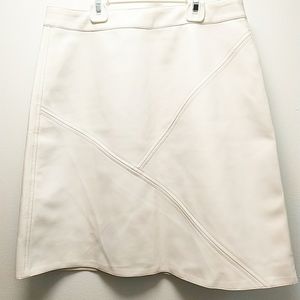 Mini faux leather skirt